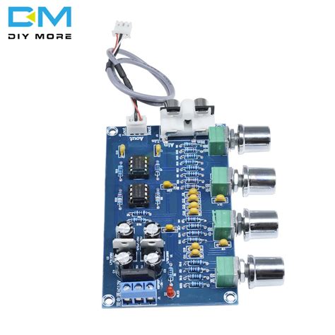 NE5532 Stereo Pre-amp Preamplifier Tone Audio 4 Channels Amplifier Boa ...