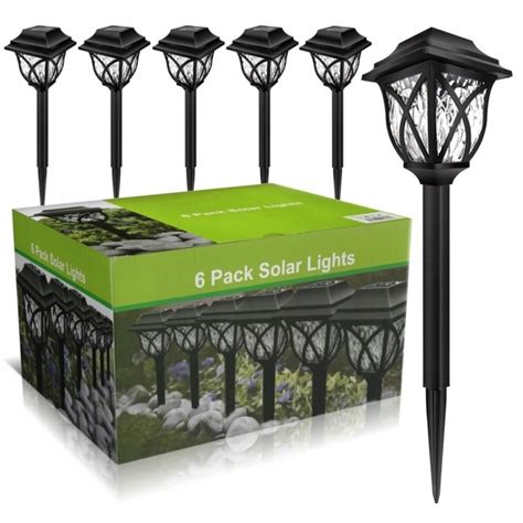 LAMPA SOLARNA WBIJANA STOJACA DO OGRODU 6 SZT LED LATARENKI LATARNIA