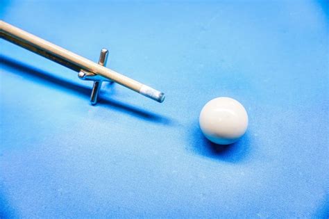 Premium Photo Billiards Game White Ball And A Cue