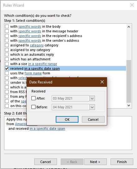 Outlook rule to delete emails older than stipulated number of days ...