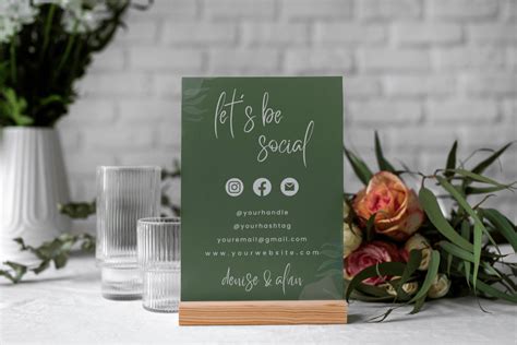 Social Media Sign Canva Template Gr Fico Por Haffa Studio Creative