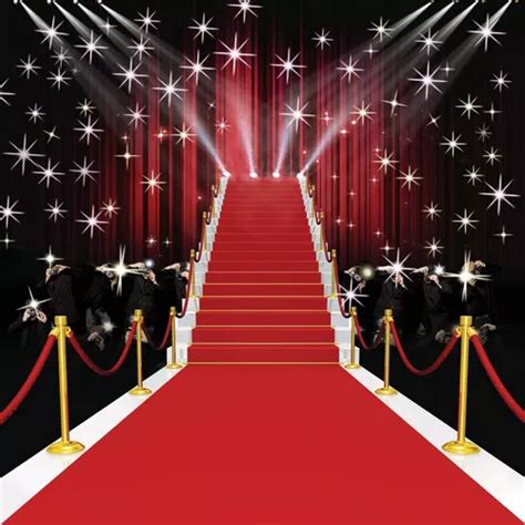 Sjoloon 10x10ft Red Carpet Vinyl Photography Backdrop Custom Meses