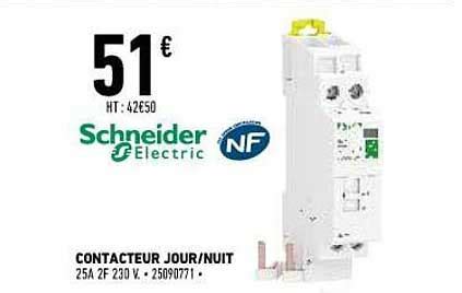 Promo Contacteur Jour Nuit Schneider Electric Chez Brico Cash