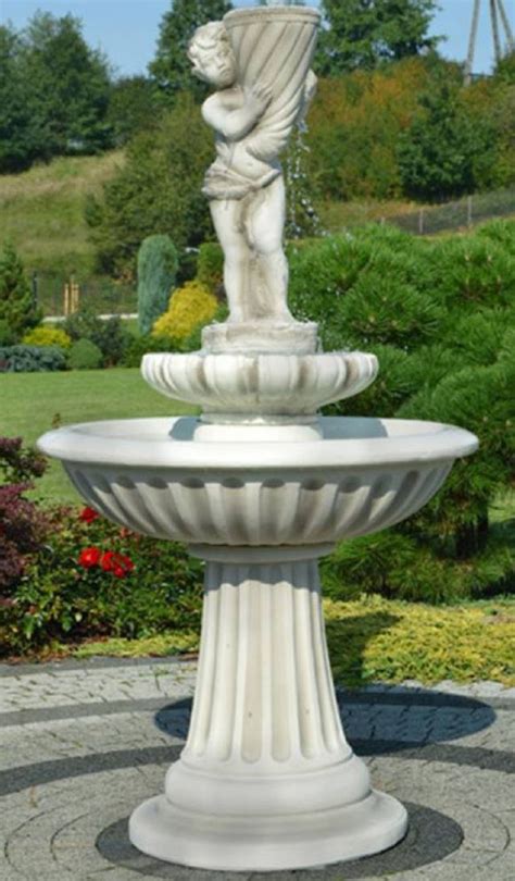 Casa Padrino Jugendstil Springbrunnen Junge Mit F Llhorn Grau X H