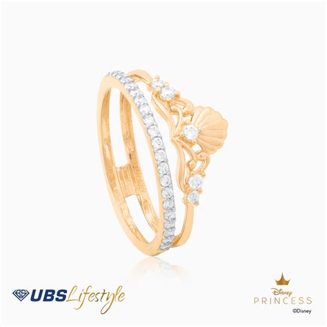 Ubs Cincin Emas Disney Princess Ariel Ccy K Ubslifestyle