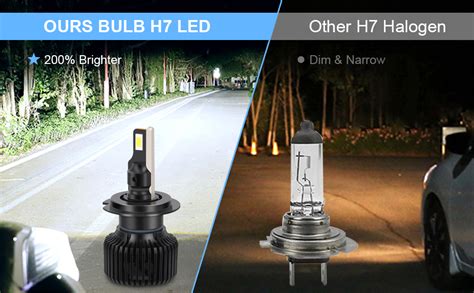 Opp Ulite H Led Headlight Bulb W Lm K Cool White Super