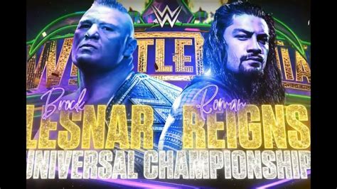 Omg Roman Reigns Vs Brock Lesnar At Wrestlemania 34 Wwe 2k18 Youtube