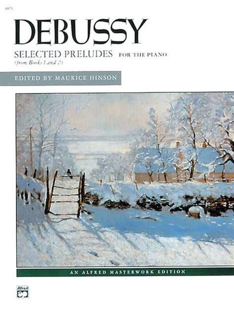 Debussy Selected Preludes From Books 1 And 2 Piano Book Claude Debussy Sheet Music