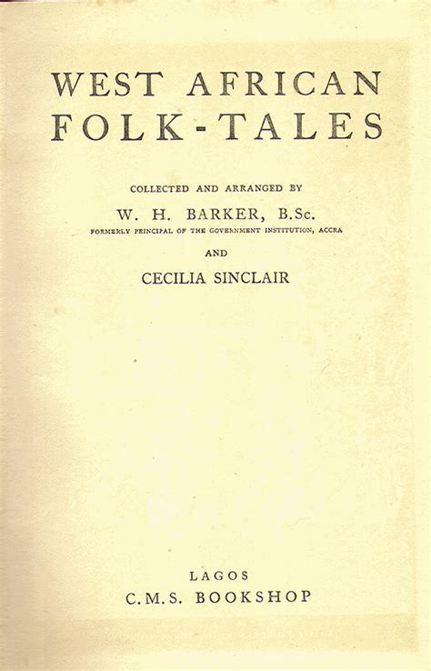 Heritage History | West African Folk-Tales by William H. Barker