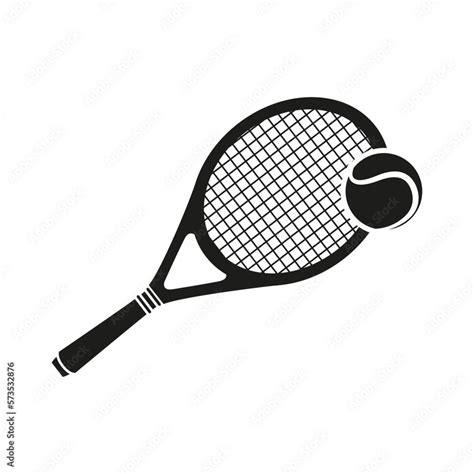 Vetor De Tennis Icon Vector Tennis Racquet Illustration Sign Sport