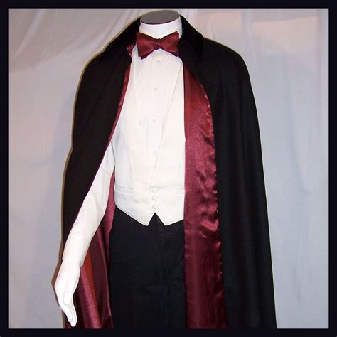 Formal Cloak Mens Black Wool Cape M To Xxl Walk The Red Carpet Wedding