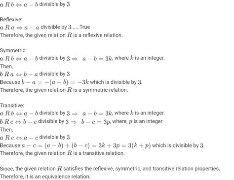 Let Z Be The Of All Integers And R Be A Relation On Z Defined As R A