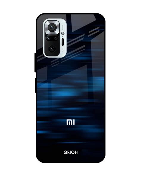 Buy Blue Rough Pastel Premium Glass Cover For Xiaomi Redmi Note 10 Pro