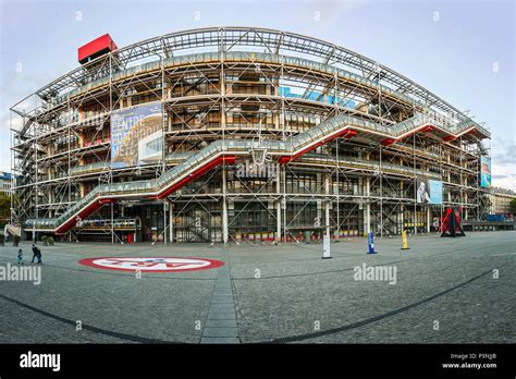 Paris France 09 August 2017 Centre Georges Pompidou Architects