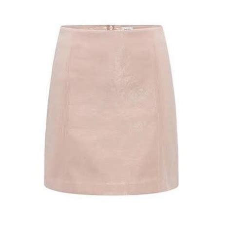 Sheike Nude Pink Pleather Mini Skirt Pleather Depop