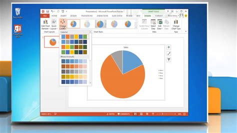 How To Make A Pie Chart In Powerpoint 2013 Youtube