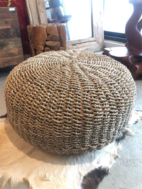 Seagrass Pouf Yahoo