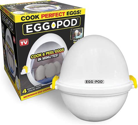 Eggpod By Emson Wireless Microwave Hardboiled Egg Maker Cooker Boiler And Steamer 4 Perfectly