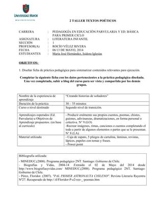 Fichapracticapedagogicapoema PDF