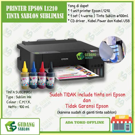 Jual Printer Epson Tinta Sublim Upgrade Tinta Sablon Printer InkJet