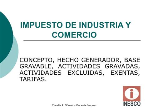 Impuesto De Industria Y Comercio