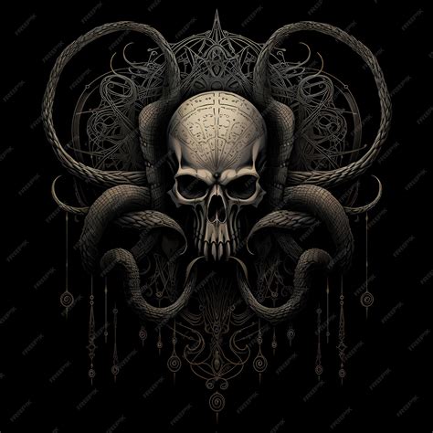 Premium AI Image | the occult tshirt tattoo design dark art ...