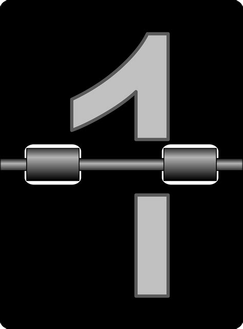 Clipart - Mechanical alarm clock number tiles
