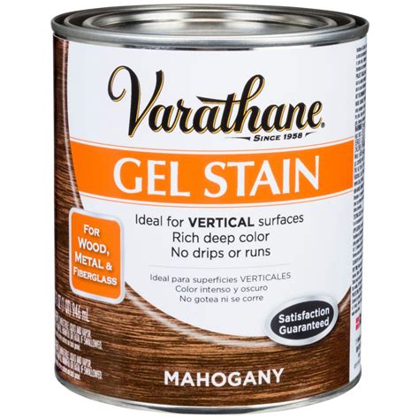 Varathane 1-qt. Mahogany Wood Interior Gel Stain-339585 - The Home Depot