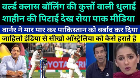 Pak Media Crying On David Warner Destroy Pakistan Bowling Pak Media