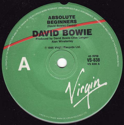 David Bowie - Absolute Beginners (Vinyl, 7", 45 RPM) | Discogs