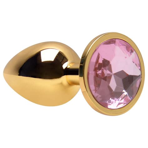 Plug Anal P Cônico Dourado 7 X 2 8cm Sexy Import Gall
