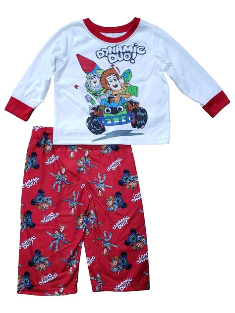 Disney Boys Toy Story Dynamic Duo Buzz And Woody 2 Piece Pajama Pj Set