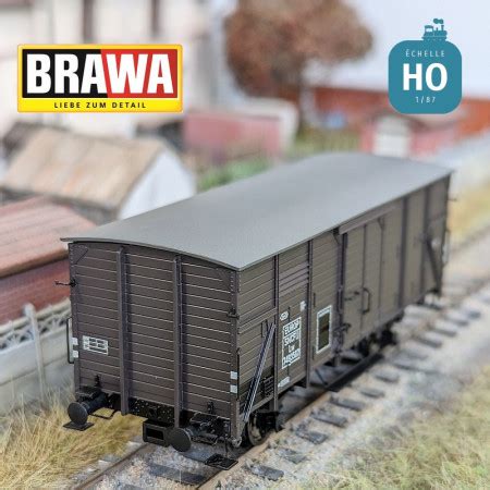 Wagon Couvert Type Lw SNCF Ep III HO Brawa 49888