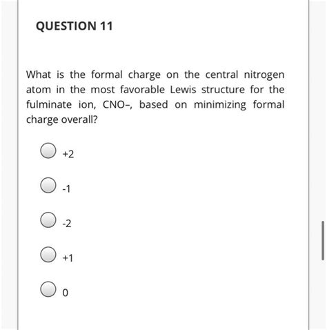 Solved Question What Is The Formal Charge On Phosphorus In Chegg