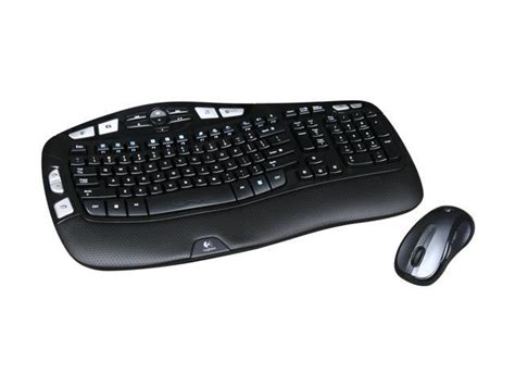 Logitech Mk Ghz Wireless Wave Keyboard And Mouse Combo Black