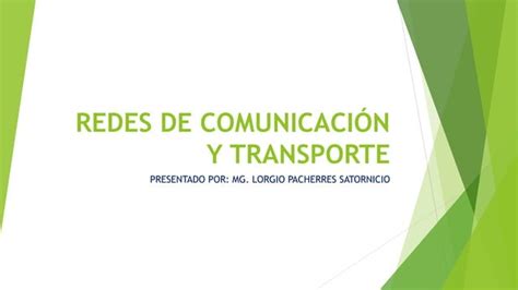 Redes De Comunicaci N Y Transporte Ppt