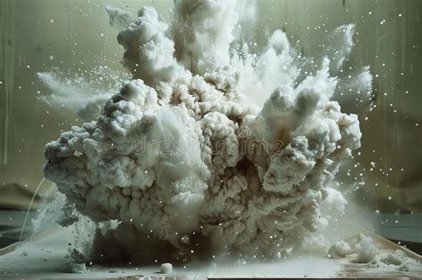 Explosive Chemical Reaction In Laboratory Setting Stock Photo Image