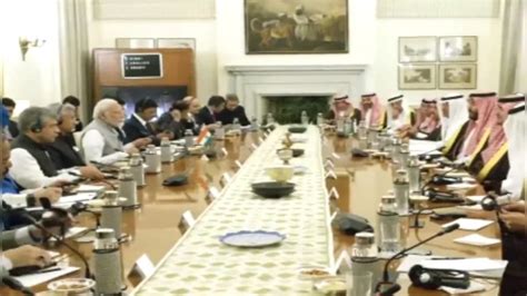 Pm Modi Saudi Crown Prince Hold Talks Discuss Ways To Unlock