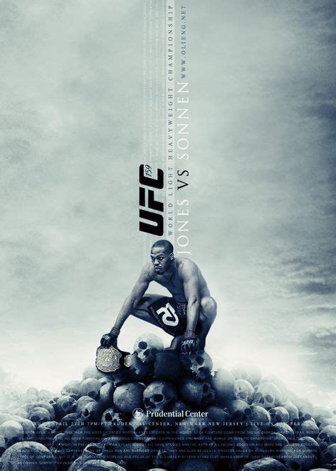 Fan Made Ufc Poster Jon Jones Боевые искусства Спортивный дизайн Смешанные боевые искусства