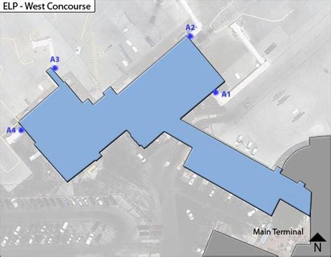 El Paso Airport Terminal Map