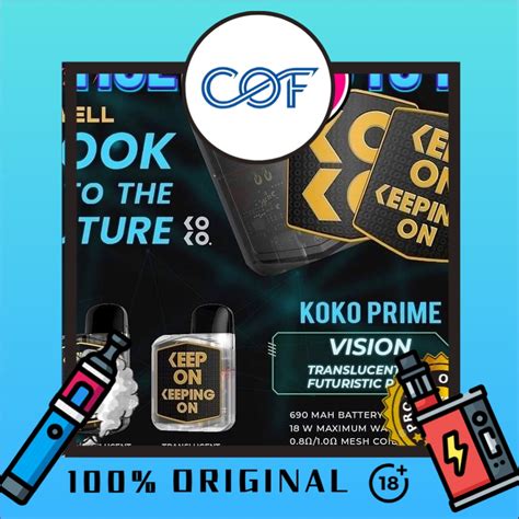 Original Uwell Caliburn Koko Prime Vision Pod Kit Translucent Kit