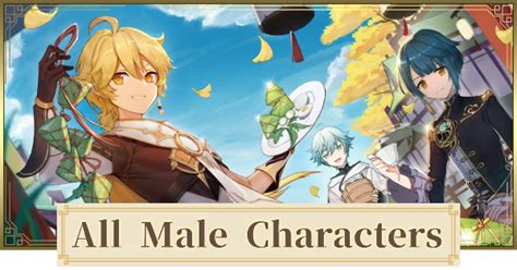 All Male Boy Character List Genshin Impact Gamewith