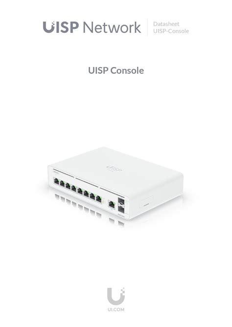 Ubiquiti UISP Console With An Integrated Switch And Multi Gigabit