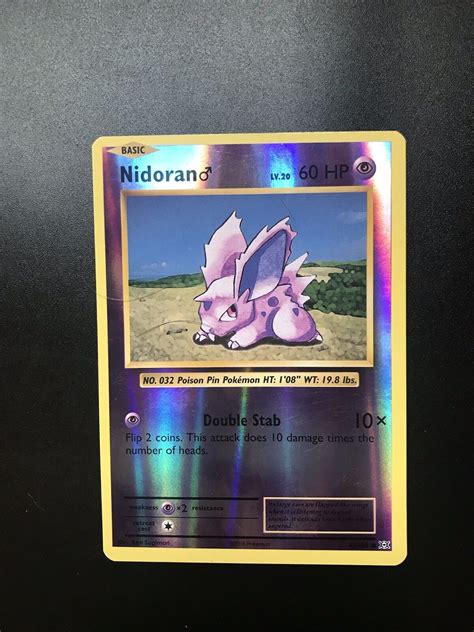 Pokemon Nidoran NM M Reverse Holo XY Evolutions 43 108 EBay