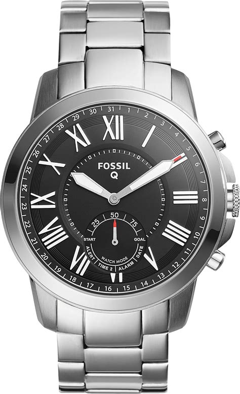 Fossil Hybrid Smartwatch Q Grant Stainless Steel Ftw1158 Amazonca Watches