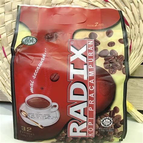 Radix Kopi Pracampuran Sachet Shopee Malaysia