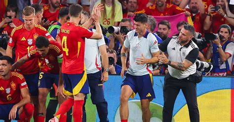 Alvaro Morata injury update after Spain star hurt by security guard in chaotic scenes - Mirror ...