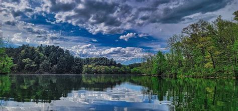 Cox Hollow Lake Governor Dodge State Park Wi Stock Image Image Of