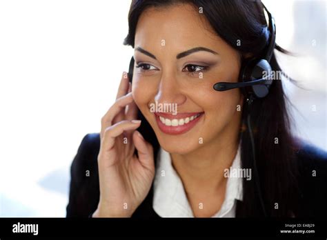 Smiling Hispanic Receptionist Hi Res Stock Photography And Images Alamy