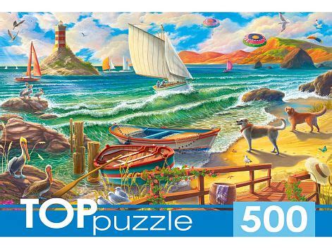 Пазл TOP Puzzle 500 деталей: На берегу моря (П500-0735) - купить в ...